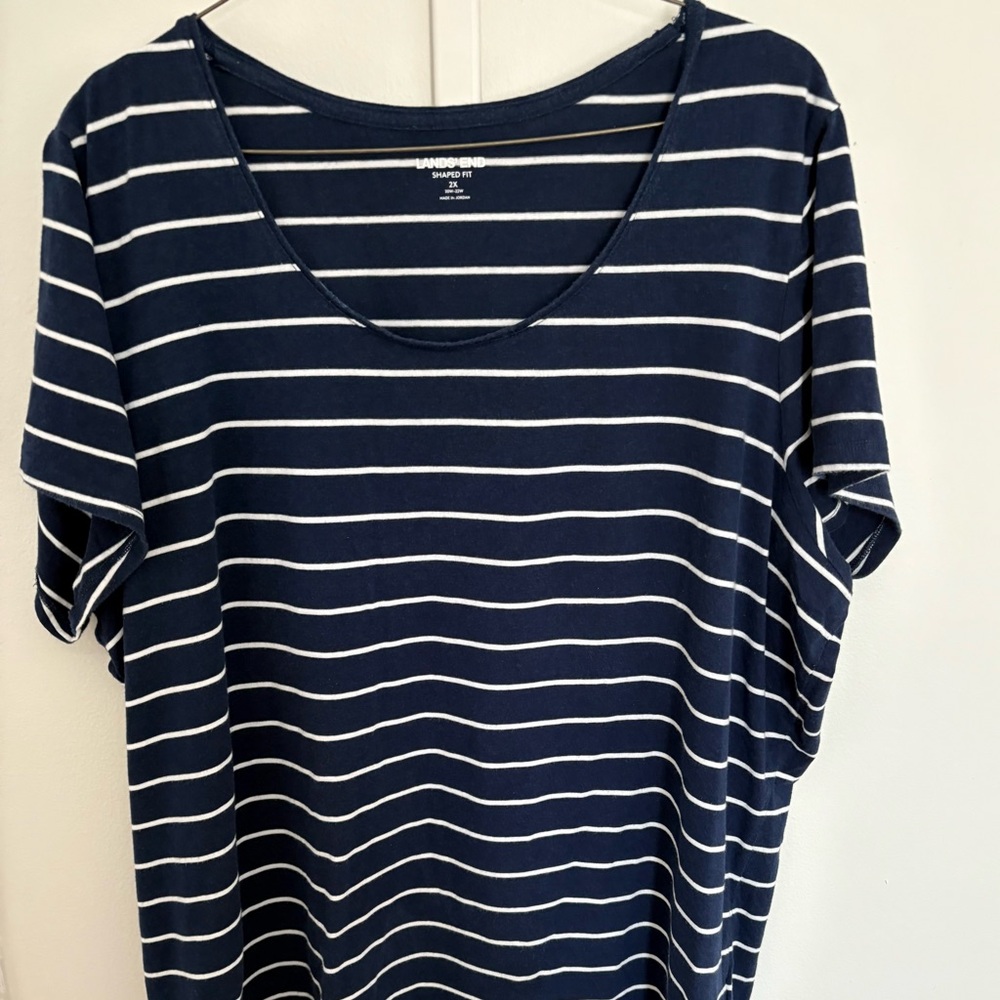 Land’s End Women’s Scoop Neck Short Sleeve Tee Shirt Size 2X